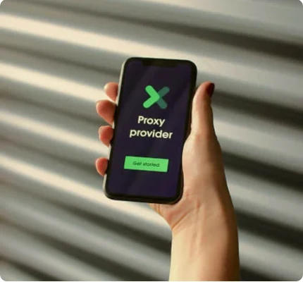 Mobile app interface being used on a phone